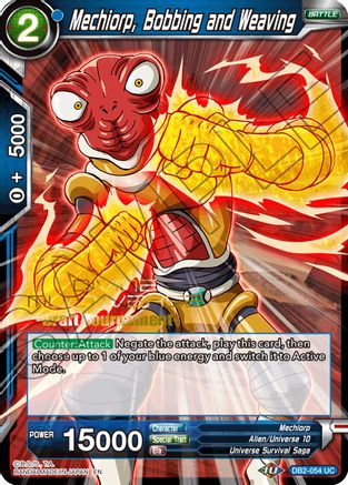 Image of Mechiorp, Bobbing and Weaving (Divine Multiverse Draft Tournament) (DB2-054) - Tournament Promotion Cards