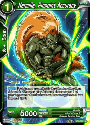 Image of Hermilla, Pinpoint Accuracy (Divine Multiverse Draft Tournament) (DB2-087) - Tournament Promotion Cards