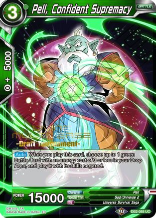 Image of Pell, Confident Supremacy (Divine Multiverse Draft Tournament) (DB2-088) - Tournament Promotion Cards