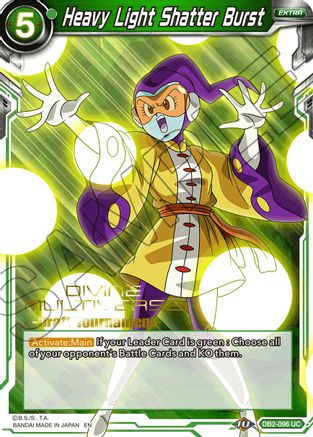 Image of Heavy Light Shatter Burst (Divine Multiverse Draft Tournament) (DB2-096) - Tournament Promotion Cards