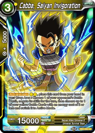 Image of Cabba, Saiyan Invigoration (Divine Multiverse Draft Tournament) (DB2-099) - Tournament Promotion Cards