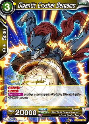 Image of Gigantic Crusher Bergamo (Divine Multiverse Draft Tournament) (DB2-110) - Tournament Promotion Cards
