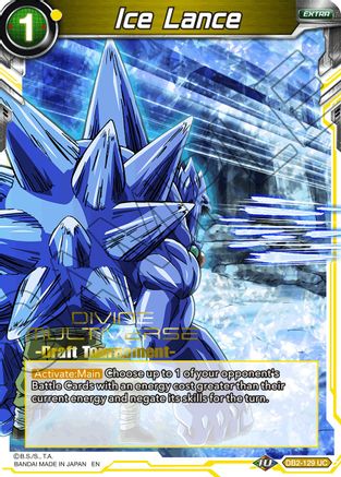 Image of Ice Lance (Divine Multiverse Draft Tournament) (DB2-129) - Tournament Promotion Cards