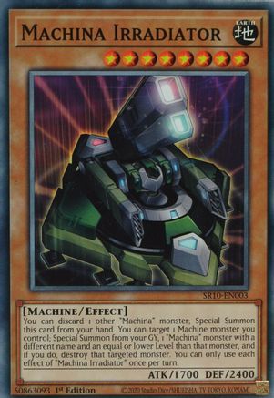 Image of Machina Irradiator (SR10-EN003) - Structure Deck: Mechanized Madness 1st Edition
