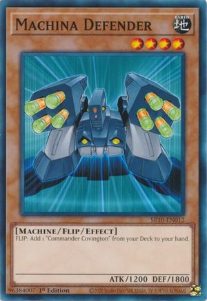 Image of Machina Defender (SR10-EN012) - Structure Deck: Mechanized Madness 1st Edition