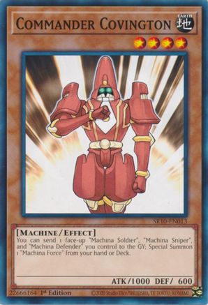 Image of Commander Covington (SR10-EN013) - Structure Deck: Mechanized Madness 1st Edition