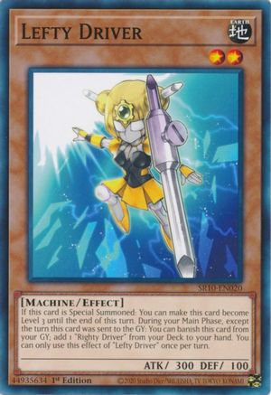 Image of Lefty Driver (SR10-EN020) - Structure Deck: Mechanized Madness 1st Edition