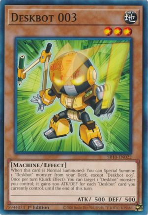 Image of Deskbot 003 (SR10-EN022) - Structure Deck: Mechanized Madness 1st Edition