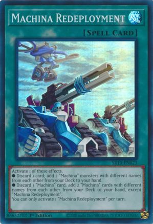 Image of Machina Redeployment (SR10-EN023) - Structure Deck: Mechanized Madness 1st Edition