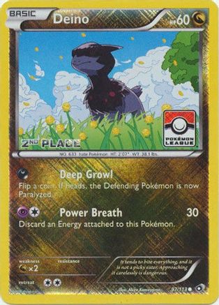Image of Deino 097/113  - Reverse Holofoil League & Championship Cards - Promo