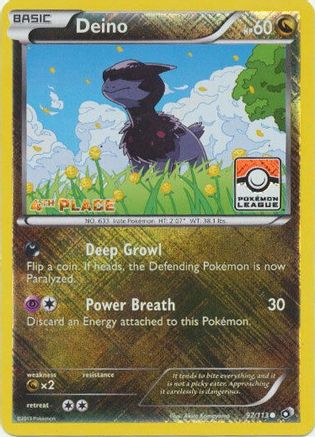 Image of Deino 097/113  - Reverse Holofoil League & Championship Cards - Promo