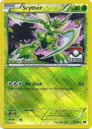 Image of Scyther (Pokemon League) [2nd Place] 004/108  - Reverse Holofoil League & Championship Cards - Promo