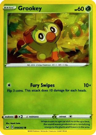Image of Grookey 010/202  - Holofoil Blister Exclusives - Promo