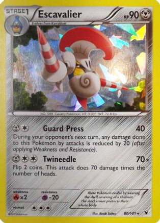Image of Escavalier 080/101  - Holofoil Deck Exclusives - Holo Rare
