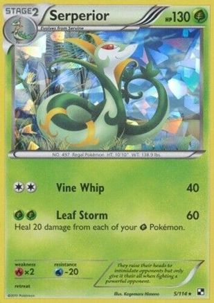 Image of Serperior 005/114  - Holofoil Deck Exclusives - Holo Rare