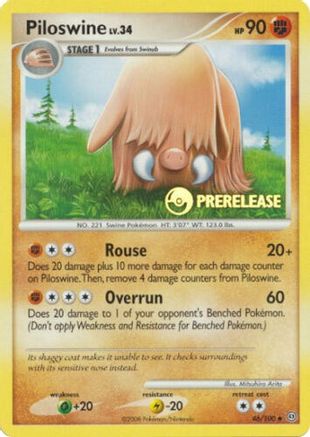Image of Piloswine (Prerelease) 046/100  Nintendo Promos - Promo