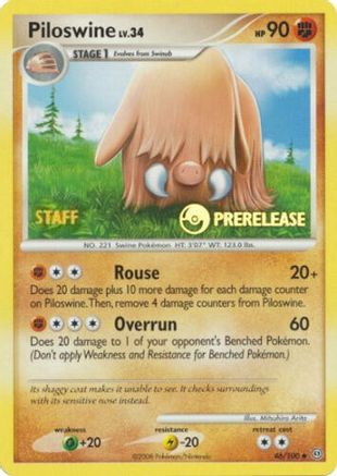 Image of Piloswine 046/100  Nintendo Promos - Promo