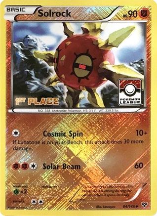 Image of Solrock 064/146  - Reverse Holofoil League & Championship Cards - Promo