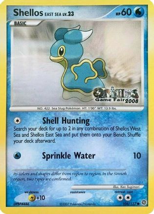 Image of Shellos East Sea 106/132  Nintendo Promos - Promo