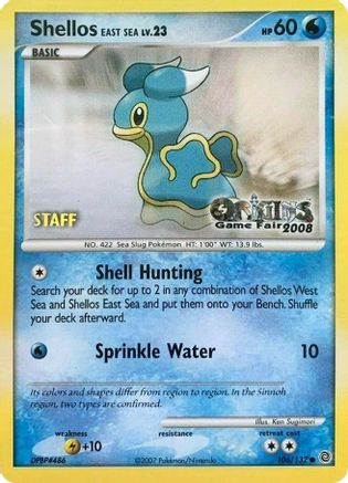 Image of Shellos East Sea 106/132  Nintendo Promos - Promo
