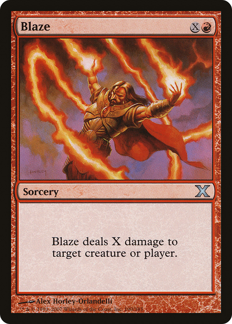 Image of Blaze (10E-190) - Tenth Edition Foil