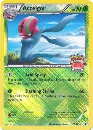 Image of Accelgor 012/101  - Reverse Holofoil League & Championship Cards - Promo