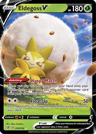 Image of Eldegoss V 019/192  - Holofoil SWSH02 Rebel Clash - Ultra Rare