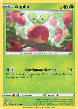 Image of Applin (20) 020/192  SWSH02 Rebel Clash - Common