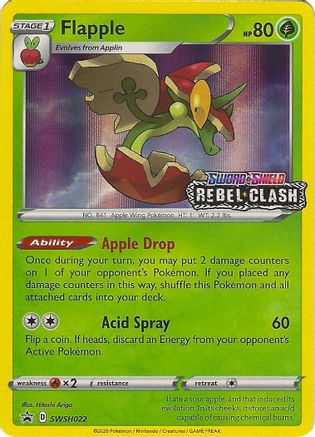 Image of Flapple SWSH022  - Holofoil SWSH Sword & Shield Promo Cards - Promo