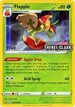Image of Flapple SWSH022  - Holofoil SWSH Sword & Shield Promo Cards - Promo