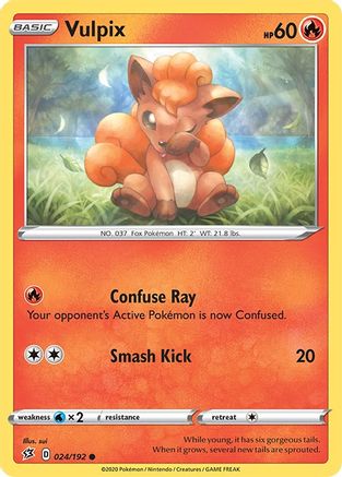Image of Vulpix 024/192  SWSH02 Rebel Clash - Common