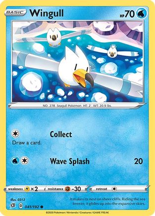Image of Wingull 041/192  SWSH02 Rebel Clash - Common