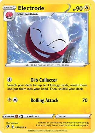 Image of Electrode 057  SWSH02 Rebel Clash - Uncommon