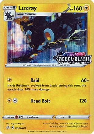 Image of Luxray SWSH023  - Holofoil SWSH Sword & Shield Promo Cards - Promo