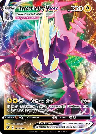 Image of Toxtricity VMAX 071/192  - Holofoil SWSH02 Rebel Clash - Ultra Rare