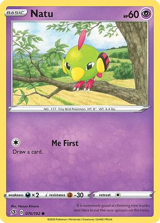 Image of Natu 076/192  SWSH02 Rebel Clash - Common