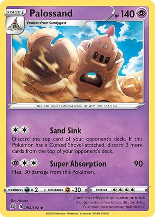 Image of Palossand 082/192  SWSH02 Rebel Clash - Uncommon