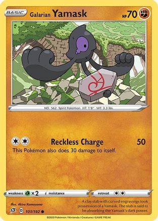 Image of Galarian Yamask 101/192  SWSH02 Rebel Clash - Common