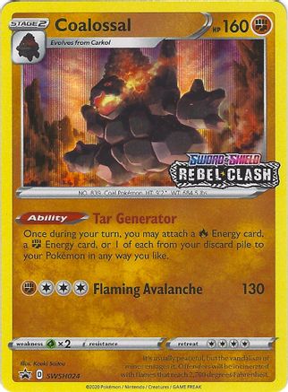 Image of Coalossal SWSH024  - Holofoil SWSH Sword & Shield Promo Cards - Promo