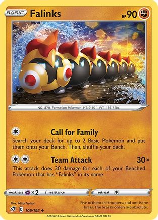 Image of Falinks 109/192  SWSH02 Rebel Clash - Uncommon