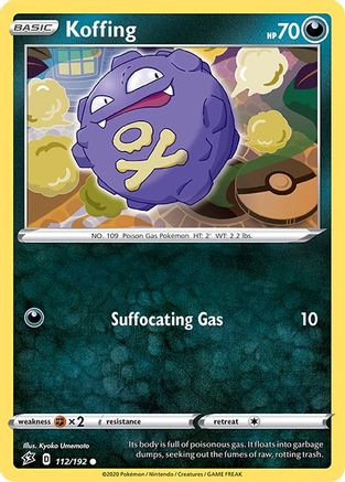 Image of Koffing 112/192  SWSH02 Rebel Clash - Common