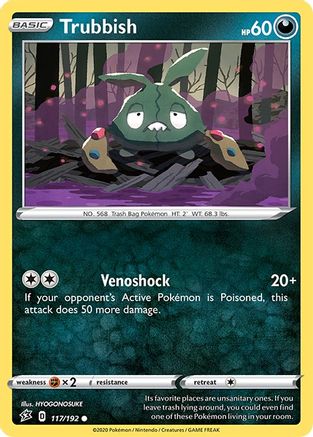 Image of Trubbish 117/192  SWSH02 Rebel Clash - Common