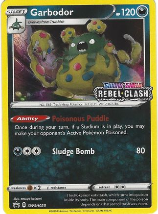 Image of Garbodor (Prerelease) SWSH025  - Holofoil SWSH Sword & Shield Promo Cards - Promo