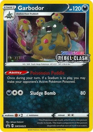 Image of Garbodor SWSH025  - Holofoil SWSH Sword & Shield Promo Cards - Promo