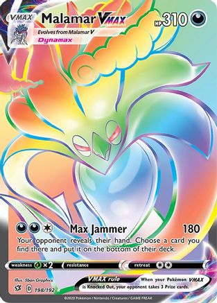 Image of Malamar VMAX (Secret) 198/192  - Holofoil SWSH02 Rebel Clash - Secret Rare