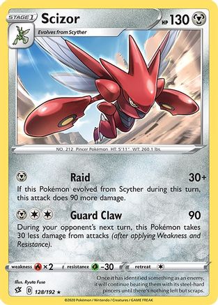 Image of Scizor 128/192  SWSH02 Rebel Clash - Rare