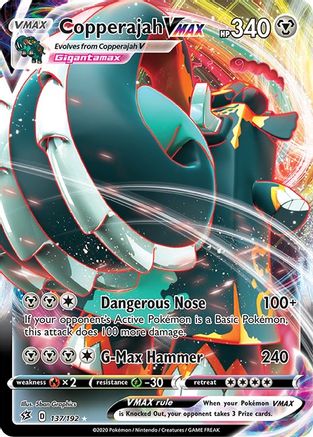 Image of Copperajah VMAX 137/192  - Holofoil SWSH02 Rebel Clash - Ultra Rare