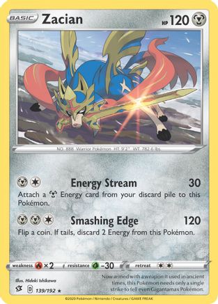 Image of Zacian 139/192  - Holofoil Deck Exclusives - Holo Rare