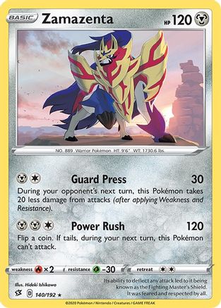 Image of Zamazenta 140/192  SWSH02 Rebel Clash - Rare