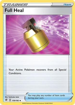 Image of Full Heal 159/192  SWSH02 Rebel Clash - Uncommon